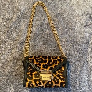 Michael Kors leopard print cross body purse